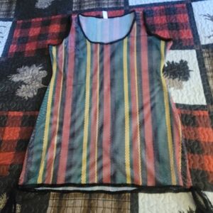 Rasta Swim Cover Up 3X